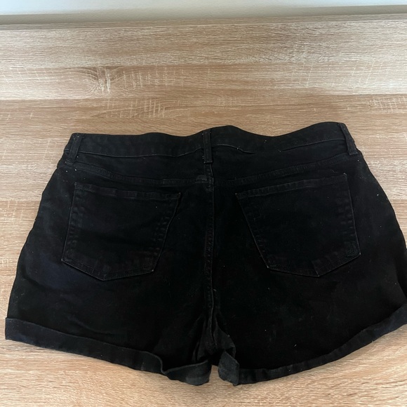 Black jean shorts - Picture 2 of 2